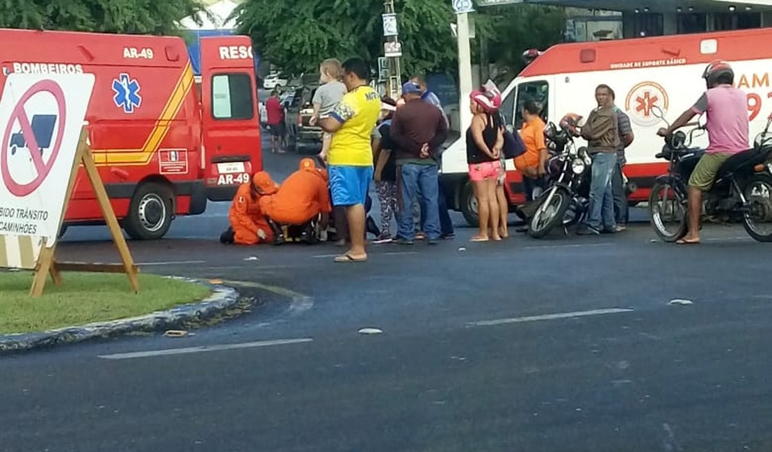 Colisão entre carro e moto deixa um motociclista ferido no Sertão 