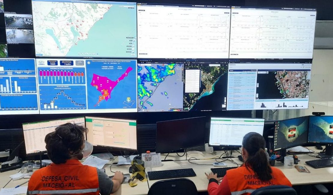 Defesa Civil alerta para continuidade das chuvas e ventania nesta quarta (12)
