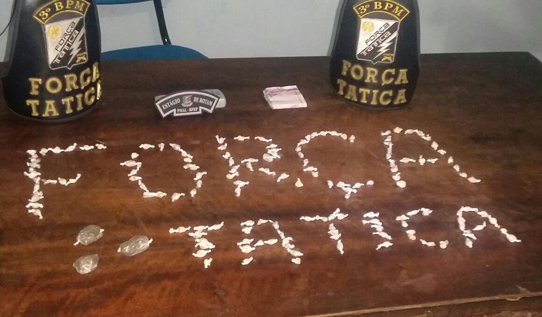 Traficantes são presos com crack e maconha em Arapiraca
