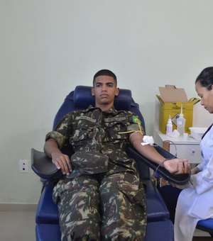 Exército promove campanha para abastecer estoque de sangue do Hemoal 