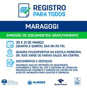Campanha Registro Para Todos começa nesta quarta (20) em Maragogi