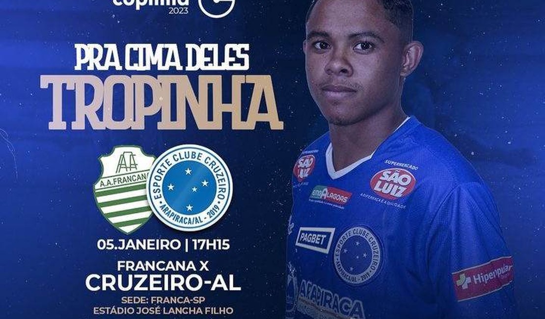 Cruzeiro de Arapiraca já tem provável escalação para o segundo jogo na Copinha