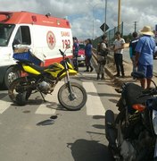 Motociclista tenta fazer manobra proibida e colide com moto na AL-220