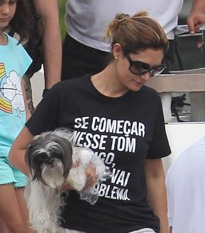 Michelle Bolsonaro usa camiseta com frase dita por juíza a Lula 