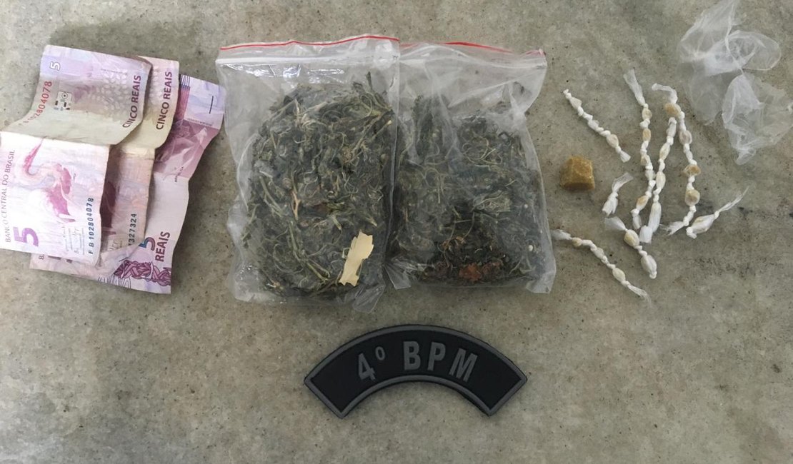 Homem é preso com maconha e cocaína no Bom Parto
