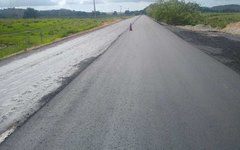 Obra de recuperação da rodovia AL 460 avança no Litoral Norte
