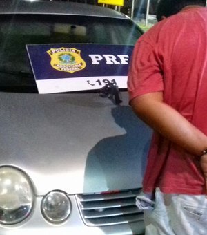 Preso em regime aberto é detido pela PRF por porte ilegal de arma de fogo