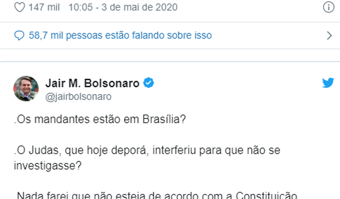 Moro responde Bolsonaro: “Há lealdades maiores do que as pessoais”