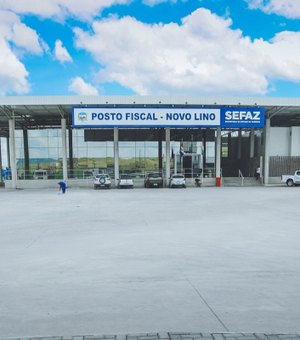 Governador Renan Filho inaugura posto fiscal em Novo Lino nesta quinta-feira