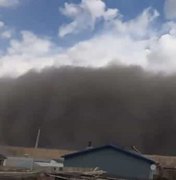 Cidade chinesa de Baicheng é 'engolida' por tempestade de areia