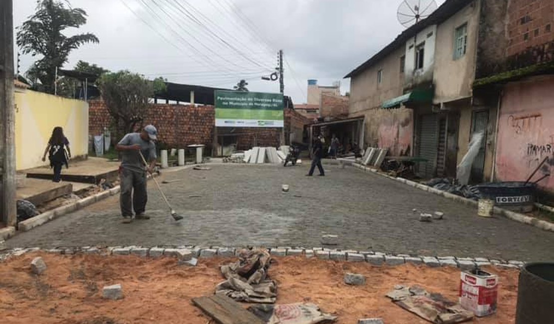 Pavimentação de avenida em Maragogi será concluída no sábado