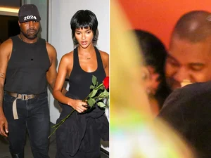 Após dizer que está solteiro, Kanye West é visto em clima de romance com brasileira