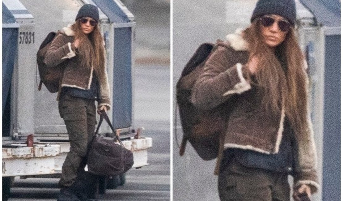 Jennifer Lopez é clicada em gravações de novo filme de ação