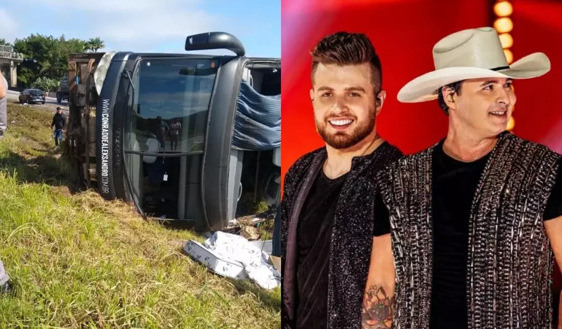 Cantor Aleksandro está entre as vítimas que morreram em acidente com ônibus de dupla sertaneja