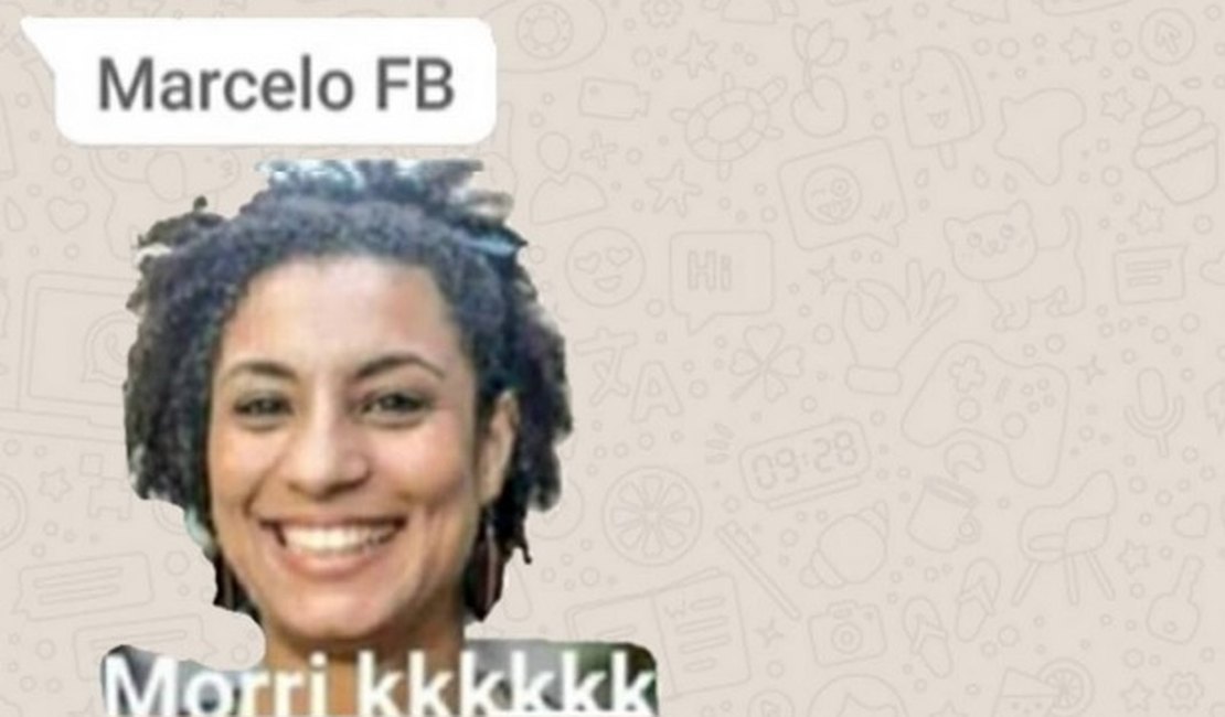 Assessor de Flávio Bolsonaro faz piada com morte de Marielle em rede social