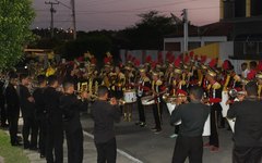 Banda Fanfarra de Craíbas de apresenta em desfile cívico de Cacimbinhas