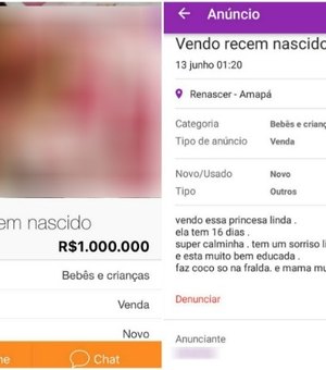 Pai anuncia que quer vender a própria filha por um milhão de reais