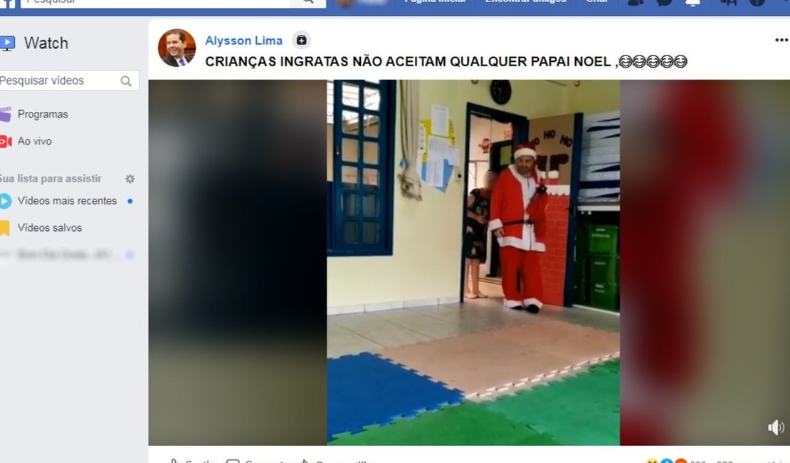 Deputado ironiza Papai Noel com deficiência e é criticado na internet