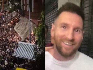 Messi sai para jantar em Buenos Aires e atrai multidão em restaurante