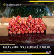 BPRv apreende veículo com carga sem nota fiscal e produtos adulterados em São Luís do Quitunde