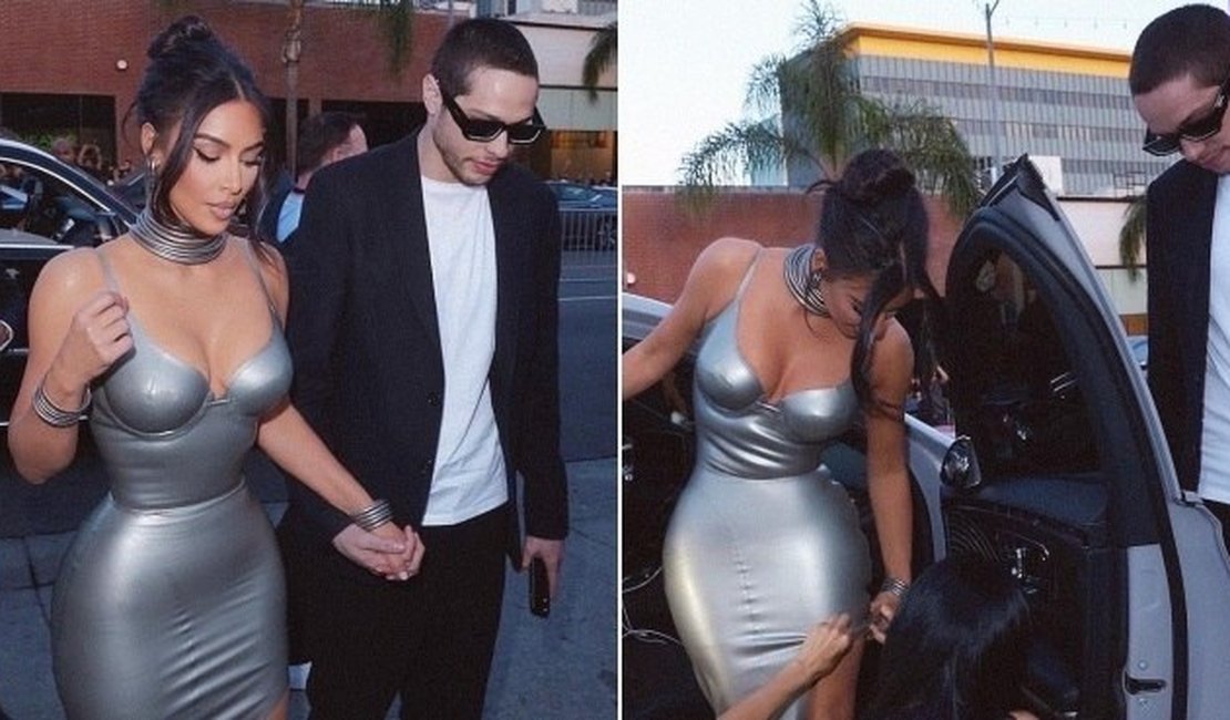 Kim Kardashian agrada fãs ao publicar fotos com Pete Davidson: 'O conteúdo que a gente quer'