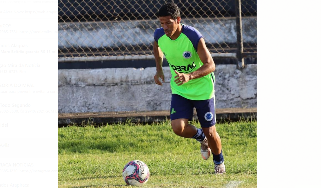 Cruzeiro de Arapiraca pronto para decisão da segundona contra Zumbi neste domingo (31) em União dos Palmares