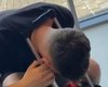 Jovem Irlandês fica com a cabeça presa em mala enquanto aguardava voo