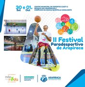 II Festival Paradesportivo de Arapiraca acontece neste sábado (30) e domingo (1º)