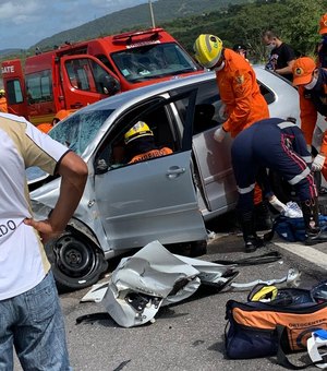 Acidente na BR 316: Motorista do veículo Corolla faleceu no hospital de Santana do Ipanema