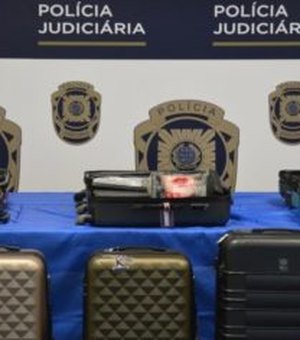 Três brasileiros são flagrados ao tentar entrar em Portugal com mais de 170 kg de cocaína