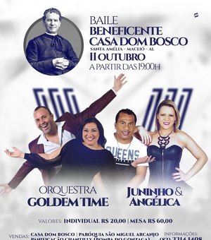 Casa Dom Bosco realiza baile beneficente com orquestra Golden Times 