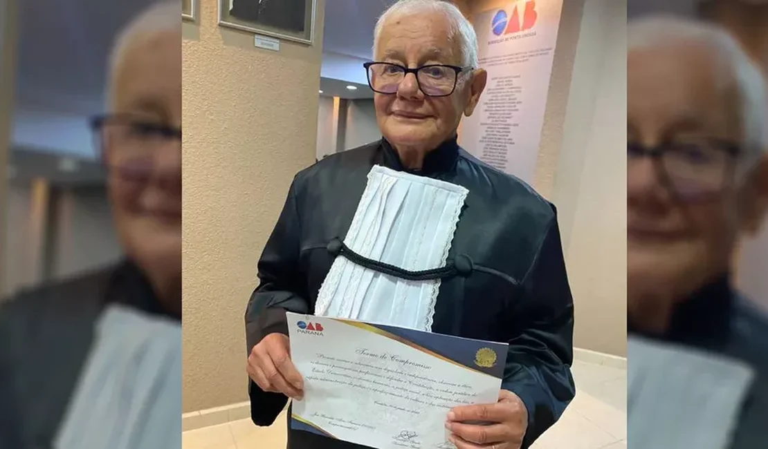 Aos 77 anos, aposentado passa na OAB e vira advogado: 'Nunca é tarde'