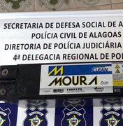 Bateria de torre de celular roubada em PE é recuperada em Alagoas