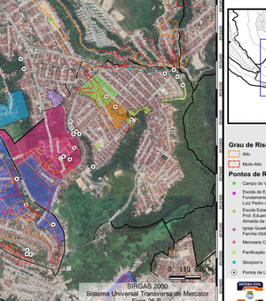 Novos mapas das áreas de risco auxiliam atuação da Defesa Civil