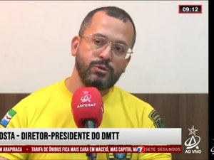 Superintendente da DMTT fala sobre o aumento da passagem de ônibus em Maceió