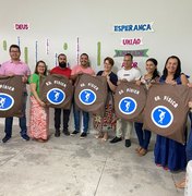 Tainá Veiga inicia entrega dos kits de educação física às escolas da rede municipal de Lagoa da Canoa