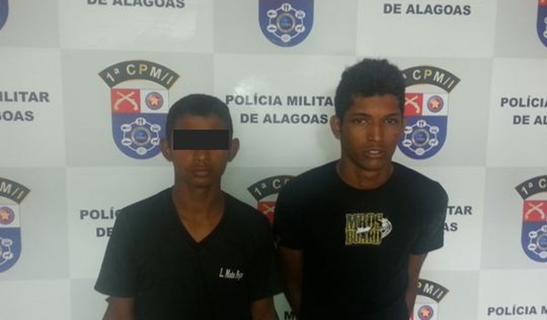 Assaltantes são detidos pela PM, em São Miguel dos Campos