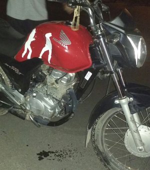 Colisão carro moto em Arapiraca