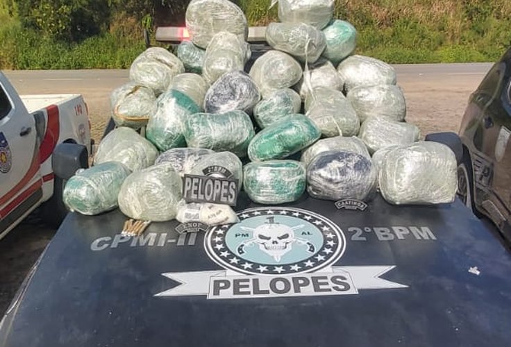 Policiais do 2º Batalhão apreendem drogas que seriam distribuídas em Maceió
