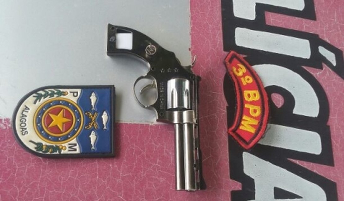 3º BPM prende dupla com arma de brinquedo, em Arapiraca