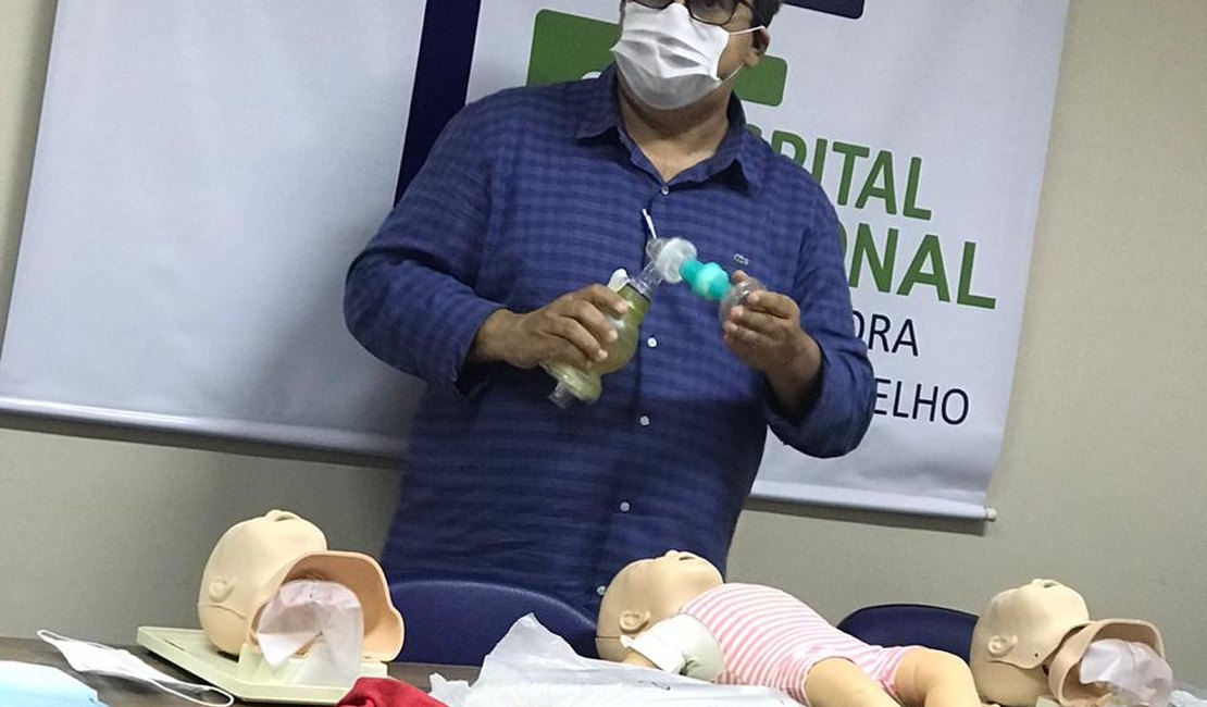 Profissionais de hospital em Arapiraca são treinados para atendimento a casos de coronavírus em Crianças