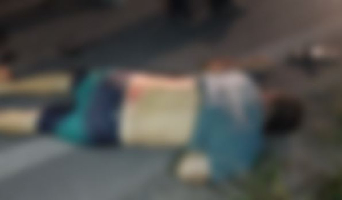 Motociclista atropela idosa na BR-104, em Rio Largo, na entrada do Cimapra