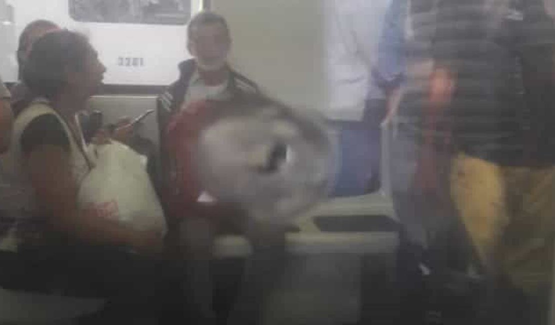 Policial agride vendedor e efetua disparo dentro de trem no Rio