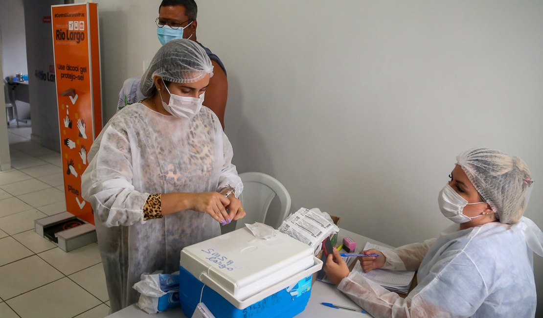 Prefeitura de Rio Largo começa a aplicar segunda dose da vacina contra Covid-19