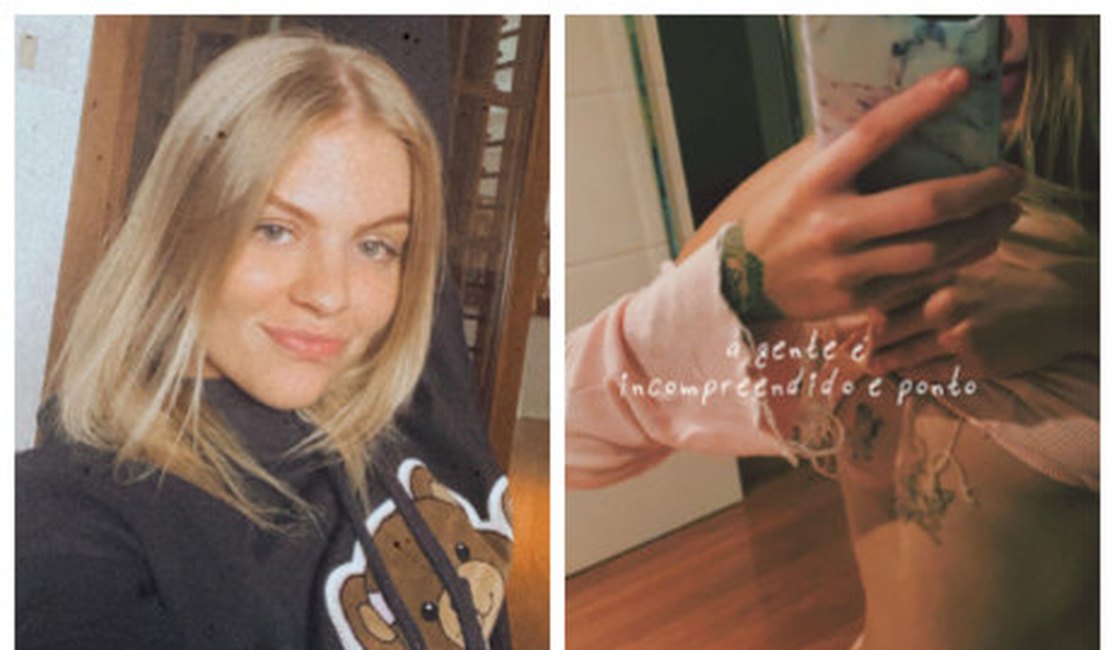 Luísa Sonza faz tatuagem de dinossauro junto com amigos