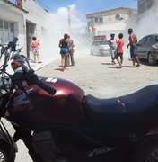 Alegando problemas de abastecimento moradores fazem manifestação em São Brás
