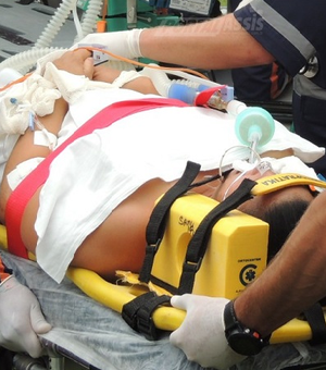 Colisão na AL 101 Norte deixa motociclista ferido com gravidade
