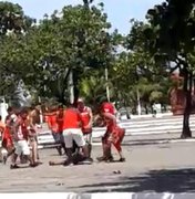 Homem é agredido por torcedores do CRB em Maceió
