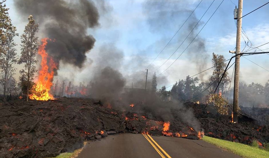 Vulcão deixa 26 casas destruídas no Hawaí