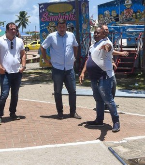 Vice-prefeito faz visita técnica ao mirante do Jacintinho, em Maceió